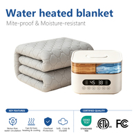 Matelas chauffant électrique en fibre de carbone à température réglable avec circulation d'eau intelligente et thermostat ajustable pour lit domestique