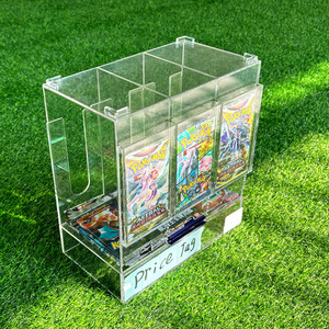 Distributore a <span class=keywords><strong>3</strong></span> Slot per <span class=keywords><strong>Pokemon</strong></span> di Alta Qualità in Acrilico, Impilabile, Direttamente dalla Fabbrica TCG - Product Image 4