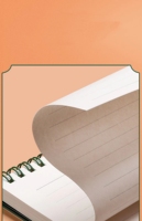 Livre double bobine, carnet à carreaux épais, pour étudiant