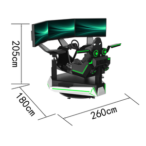 เครื่องเล่นเกมแข่งรถเสมือนจริง 9D Dynamic Motion 3 จอ สำหรับใช้ในบ้าน เพื่อการฝึกซ้อม - Product Image 6