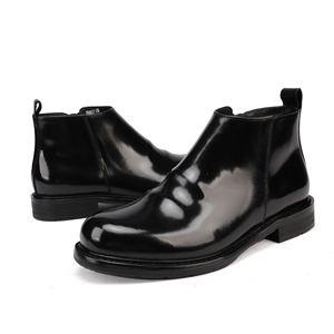 Men's British Style High Top New Ankle Boots Autumn amd Winter Outdoor Horse Leather Handmade Boots - Product Image 1