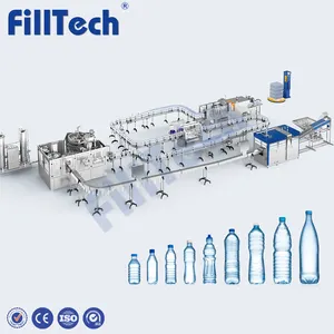 Voll automatischer Betrieb Haustier Plastik flasche Getränke herstellungs maschine Mineral wasser produktion Füll maschine Linie