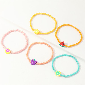 Trendz Simple wholesale colorful fruit charm safety size Bracelet for children - Product Image 3