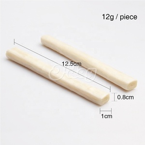 Golosinas para Perros de Cuero Crudo Prensado, Palitos de Cuero Artificial para Limpiar los Dientes, Golosinas Masticables para Perros - Product Image 1