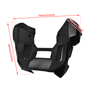 Carénage de moto avec spoiler de menton étendu noir brillant pour <span class=keywords><strong>Harley</strong></span> Touring CVO Street Road Glide 2023 et modèles ultérieurs FLHX FLTRX - Product Image 5
