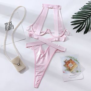 Body de Lencería Erótica de Una Pieza para Mujer, Diseño Sexy con Tirantes, Escote Halter y Aberturas, Venta al por Mayor - Product Image 5