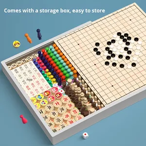 Ajedrez volador educativo para niños, damas de backgammon, juego de escuela primaria multifuncional dos en uno, juguete de tablero de ajedrez - Product Image 3
