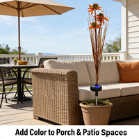 Lampes solaires LED à fleurs artificielles, petites, étanches, pour jardin extérieur, décoratives, pour allée, blanc chaud, haute luminosité, faisceau 360°