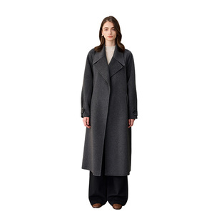 <span class=keywords><strong>Manteau</strong></span> en laine pour <span class=keywords><strong>femme</strong></span> avec Trench en cachemire double face <span class=keywords><strong>Manteau</strong></span> long en cachemire pur avec <span class=keywords><strong>ceinture</strong></span> en laine - Product Image 5
