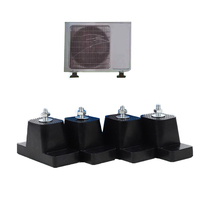 Supports anti-vibrations en caoutchouc pour unité extérieure de climatiseur, bloc amortisseur anti-vibrations pour réduction du bruit CVC