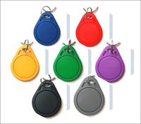 125kHz RFID TK4100 Wasserdichter Schlüsselanhänger ID-Schlüsselanhänger Tag Tastatur-Schlüsselanhänger Türschloss Eingangskontrollsystem