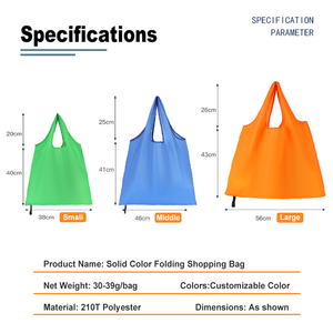 Sac fourre-tout en polyester recyclable pour courses, vente en gros d'usine, idéal pour les marchés fermiers, sac de courses personnalisé avec impression de logo - Product Image 2