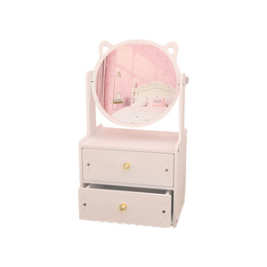 Desktop Cosmetic <b>Storage</b> <b>Box</b> With Mirror And Drawer For Makeup Jewelry Organizers - Product Image 4