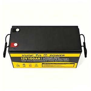 Batterie au phosphate de fer et de lithium 12,8 V 100 Ah, 5000 cycles, remplace les batteries au plomb-acide pour le stockage d'énergie domestique - Product Image 4
