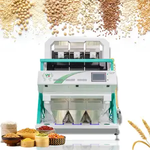 3 Chutes Rice Color Sorter High Sorting Efficiency Parboiled Rice Colour Sorter Machine Sorting Equipment