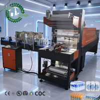 Machine d'emballage rétractable rapide de type L pour bouteilles et canettes de boissons en plastique avec film PE, hauteur 100-330 mm, pour limonade
