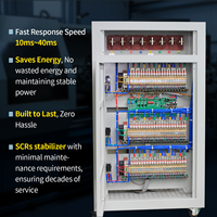 Régulateur de tension sans contact AVR 500 kVA triphasé 380 V/400 V, stabilisateur de tension SCR sans contact pour machines laser