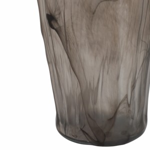 Vaso moderno alto in vetro con bordo svasato per soggiorno, decorazione per la casa, tavolo, ufficio. - Product Image 4