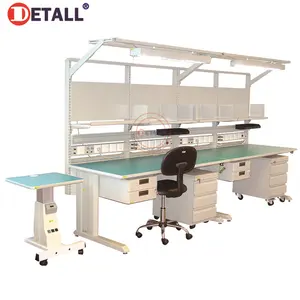 Detall โต๊ะทำงาน ESD,ป้องกันไฟฟ้าสถิตสำหรับซ่อมโทรศัพท์มือถือ