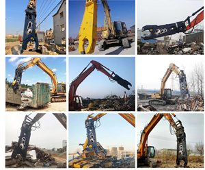 กรรไกรตัดเศษเหล็กไฮดรอลิกคุณภาพสูง 20 ตัน แบบหมุนได้ สำหรับรถขุด CAT320 - Product Image 6
