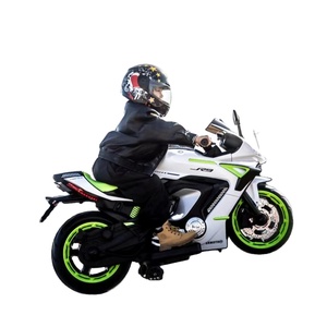 Moto <span class=keywords><strong>électrique</strong></span> en plastique alimentée par batterie 12V avec musique et lumières LED pour les enfants de 10 <span class=keywords><strong>ans</strong></span>, jouet à roulettes de grande taille - Product Image 1