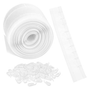 Rèm ripplefold KBR s-gấp sóng gấp bông băng trong suốt đường sắt với gilders dài bí Tích Rửa Tội - Product Image 5