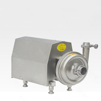 Pompa Transfer Cairan Stainless Steel Food Grade, Pompa Sentrifugal Sanitasi untuk Jus, Minuman, dan Susu