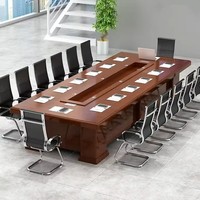 Table de réunion HYZ-30, mobilier de bureau, ensemble de bureaux, mesa de reuniones, table de réunion moderne, tables et chaises de conférence