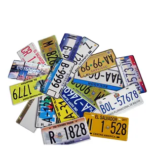 Placa de alumínio para carros, placa de motocicleta de alta qualidade, logotipo personalizado, placa de veículo, placas de alumínio para motocicletas