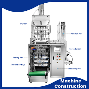 Machine d'emballage multivoie scellage 4 côtés pour sucre et sel en granulés <span class=keywords><strong>3g</strong></span>-10g en petits sachets d'hôtels - Product Image 3