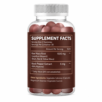 Gummies de pectine de maca naturelle pour soutenir l'énergie masculine et la vitalité quotidienne