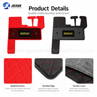 JUEXUAN Radlader-Kabinen-Teppich Fußmatte Fußpolster für Doosan DX55/DX60W-9C/Eco Modelle 6 Monate Garantie Ersatzteile