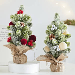 Mini árbol de Navidad artificial de 36 cm con luz, árbol de Navidad de mesa <span class=keywords><strong>para</strong></span> interiores y exteriores, decoración navideña DIY <span class=keywords><strong>para</strong></span> el hogar, fiestas y bodas - Product Image 4