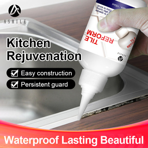 Sigillante Epossidico Impermeabile per Fughe di Piastrelle, <span class=keywords><strong>Rivestimento</strong></span> Liquido per Bagno, <span class=keywords><strong>Cucina</strong></span> e Pavimenti - Applicazione a Pennello, Colore Oro/Argento - Product Image 6