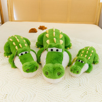 Juguete de Peluche Creativo de Cocodrilo de Dibujos Animados, Almohada Larga de Peluche para Dormir en Casa, Regalo Unisex para Niños