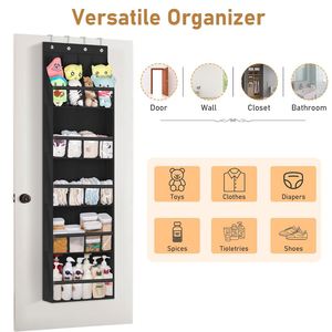 20 Closet Pairs <b>Narrow</b> Hanging Shoe Rack for Door Hanger Deep Pocket Over the Door Shoe Organizer - Product Image 4
