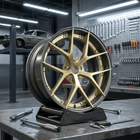 Jantes en aluminium forgé personnalisées de 17 à 22 pouces, PCD 5x120/5x112/5x114.3 pour Audi, tuning aftermarket, finition noire ACE, design concave
