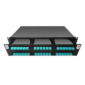Panneau de brassage optique coulissant <span class=keywords><strong>1U</strong></span> MPO MTP 96 ports LC Duplex pour montage en rack, pour centre de données - Product Image 5