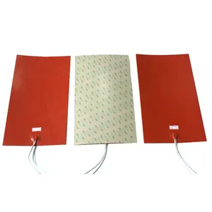200 celsius silicone rubber heater electric flexible silicone rubber sheet heater
