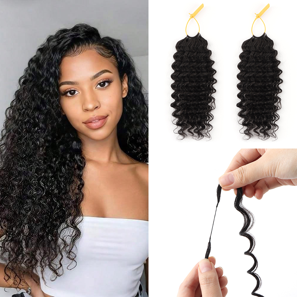 Crochet Hair Human Deep Wave Feathers Crochet Human Hair 18inch Miracle Knot Crochet Human Hair$48.91-82.17Min. Order: 1 pieceChat now - Image 1