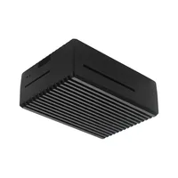 Caja de Aleación de Aluminio para Raspberry Pi 4, Carcasa Metálica Negra, Caja de Refrigeración Pasiva para Raspberry Pi 4 Modelo B