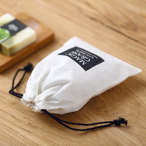 Custom Packaging Drawstring Soap <b>Bag</b> Cotton Pouch <b>Bag</b> Cotton <b>Bag</b> With Double Cotton <b>String</b> for Jewelry Package - Product Image 3