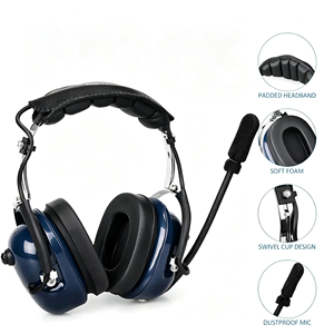 Cuffie per Walkie-Talkie Aeronautico Senza Cancellazione del Rumore Compatibili con Quansheng Baofeng Sennheiser ICOM Prodotte in Cina con Batteria Inferiore a 3 Ore - Product Image 5