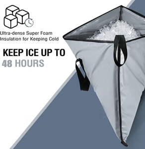 Sac isotherme pliable 24L en TPU pour la pêche, étanche, anti-fuite, épais, pour la conservation des aliments frais, réfrigérateur souple pour la pêche en mer et la pêche sur roche, avec compartiment pour glace - Product Image 5