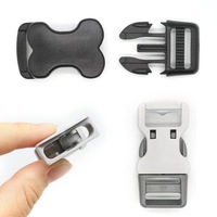 Sangle à boucle en plastique Bouton en forme d'os Sangles en nylon avec boucles à dégagement latéral rapide Clips pour collier de sac à dos bricolage