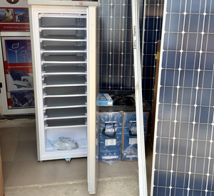 ตู้แช่แข็งพลังงานแสงอาทิตย์ Solar Quick Freezer 100% รุ่นอื่นๆ 7/11 ชั้น 198 ลิตร ระบบทำความเย็นด้วยคอมเพรสเซอร์ ผลิตน้ำแข็งได้ตลอด 24 ชั่วโมง สำหรับธุรกิจ ยี่ห้อ Huafeng รุ่น HF-bG198 อุณหภูมิ 0-10 องศาเซลเซียส - Product Image 4