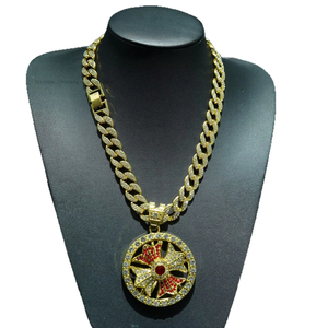 Fashion New Rotatable Cross Pendant Hip Hop Trend High Street Men's <b>Cuban</b> <b>Chain</b> Necklace - Product Image 5