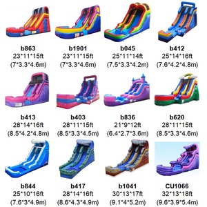 Tobogán acuático inflable para fiestas en el patio trasero, juegos acuáticos de verano para niños, equipo de alquiler comercial. - Product Image 4