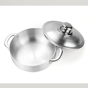 IStapromo Gifts Sand Polished Aluminum <b>Pot</b> <b>Set</b> Uncoated <b>Pot</b> Soup Steamer With Lid Large Capacity Double Ear Aluminum <b>Pot</b> - Product Image 4