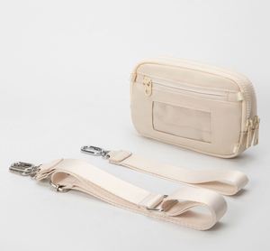 Sac banane sport portable Xx584 en nylon imperméable personnalisé avec logo, nouveau style, pour femme, avec fermeture éclair - Product Image 2